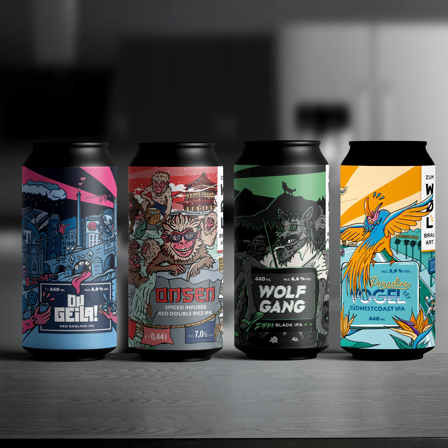 4 x 440ml zum WØL IPA Bundle - WØL Shop