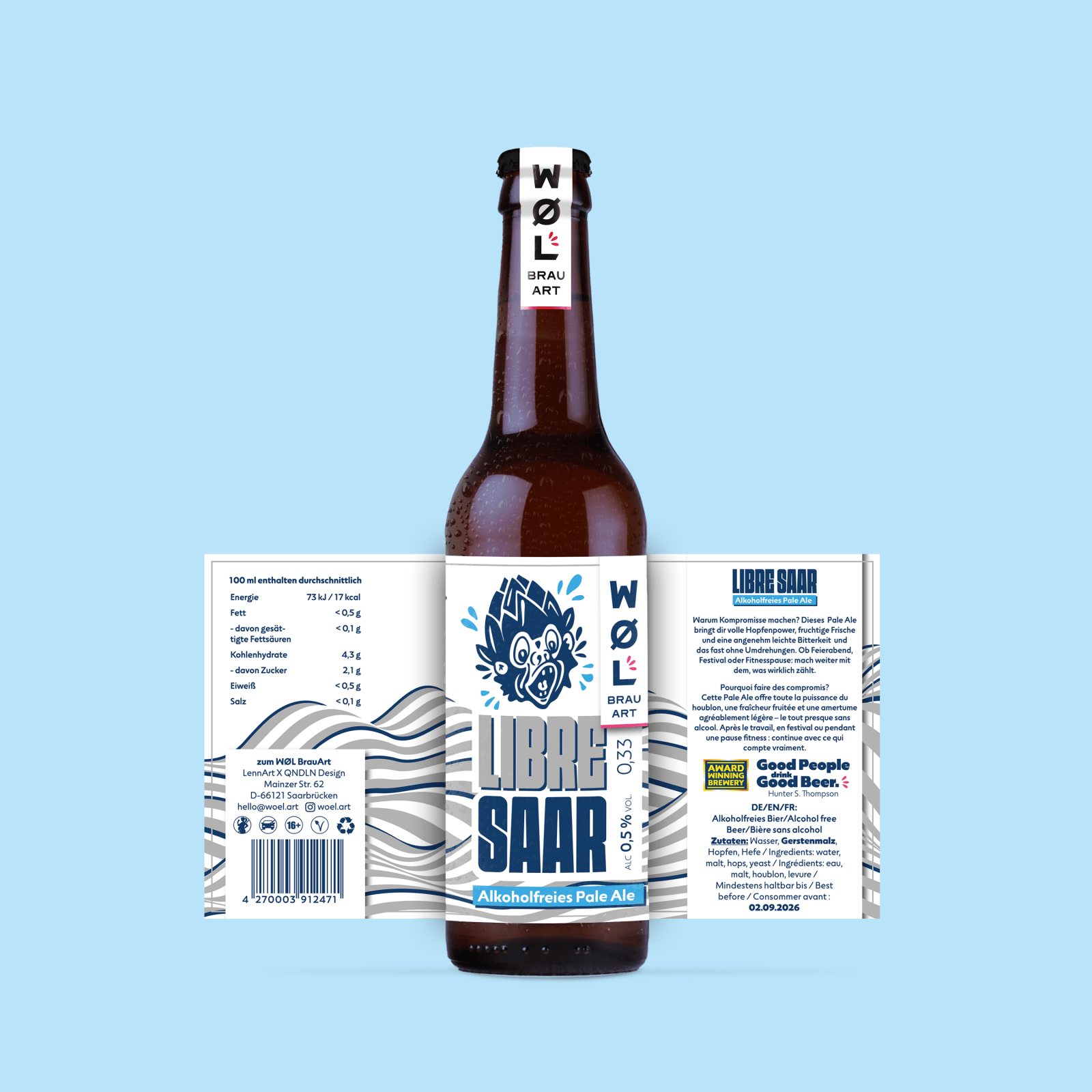 Libre Saar - Alkoholfreies Pale Ale - WØL Shop
