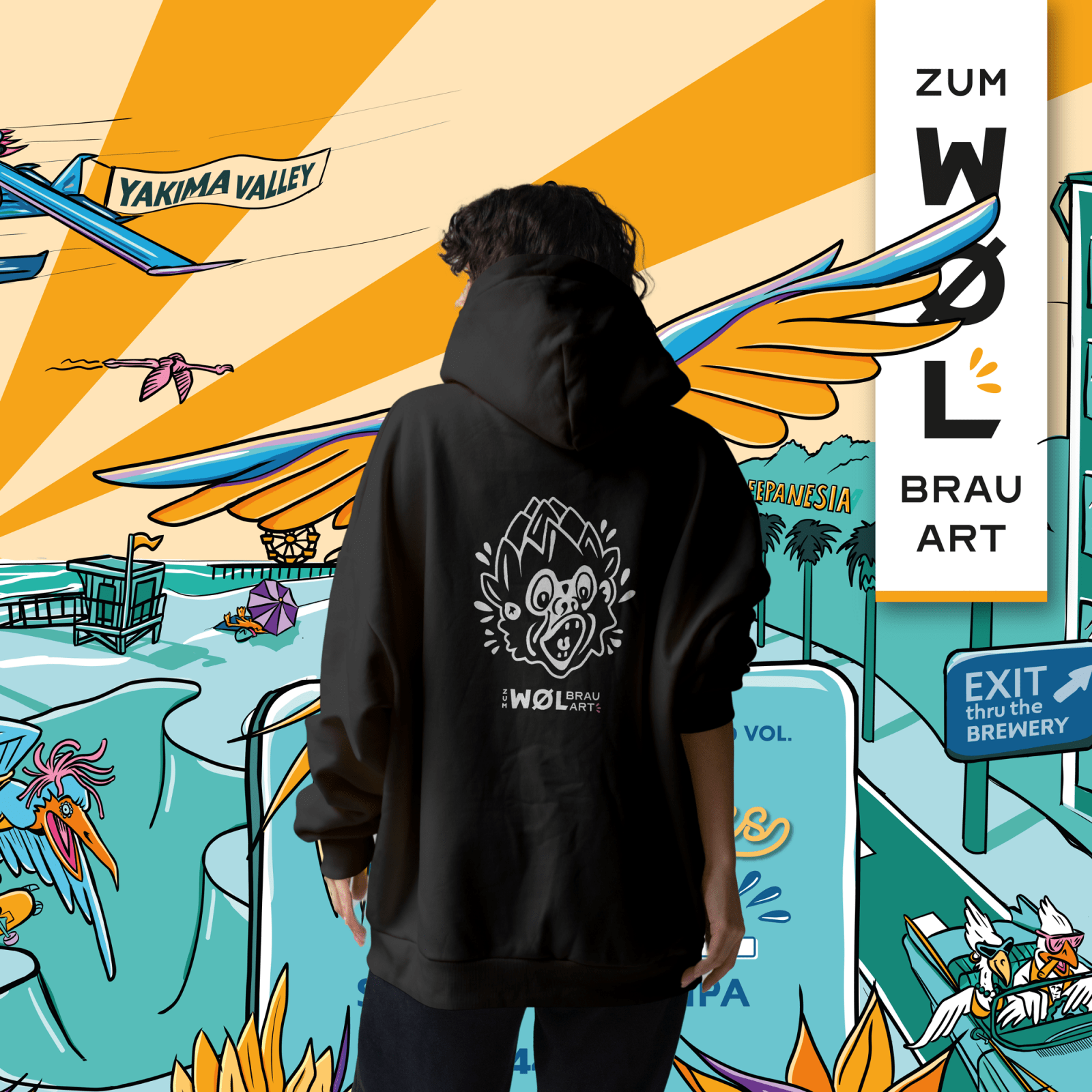 WØL Hoodie – Schwarz, schlicht, Statement. - WØL Shop